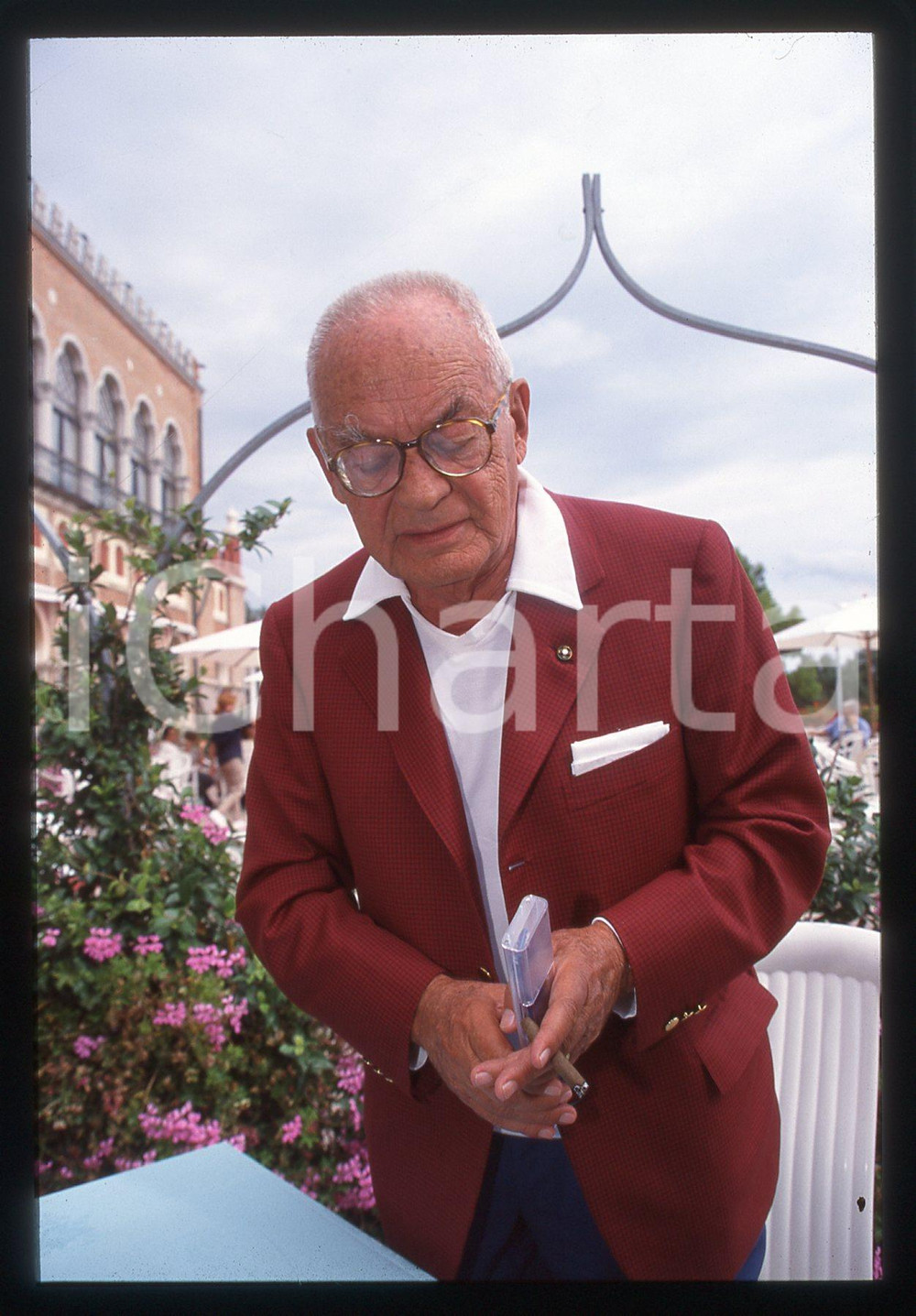 35mm vintage slide* 2000 VENEZIA Dino DE LAURENTIIS al Festival del Cinema