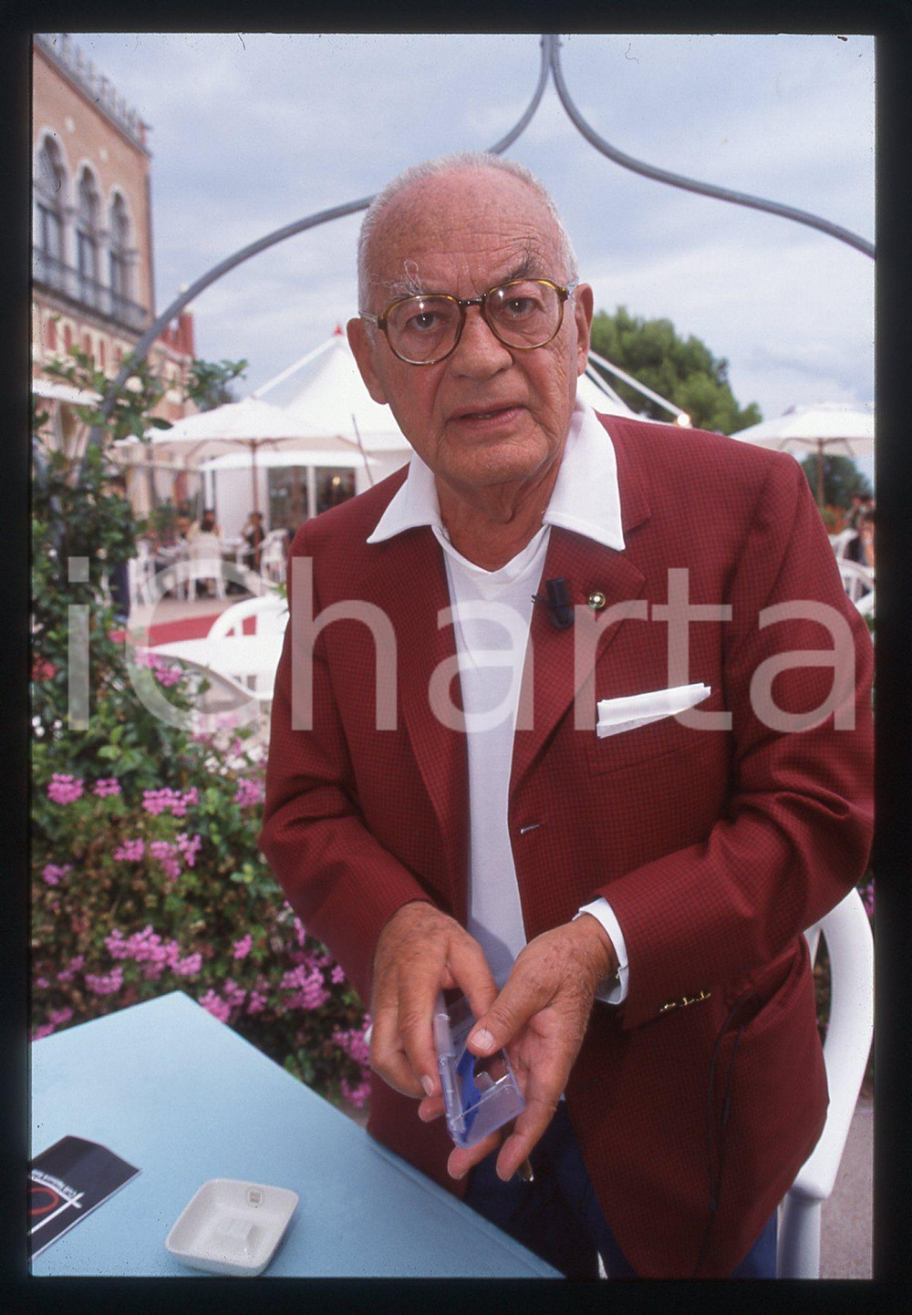 35mm vintage slide* 2000 VENEZIA Dino DE LAURENTIIS al Festival del Cinema (2)