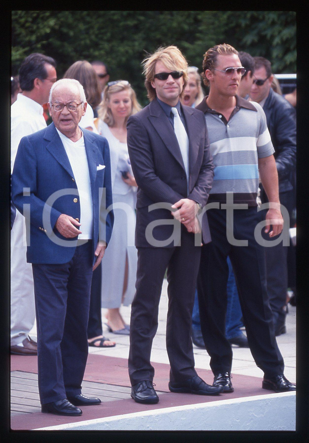 35mm vintage slide* 2000 Festival di VENEZIA Jon BON JOVI e Matthew McCONAUGHEY