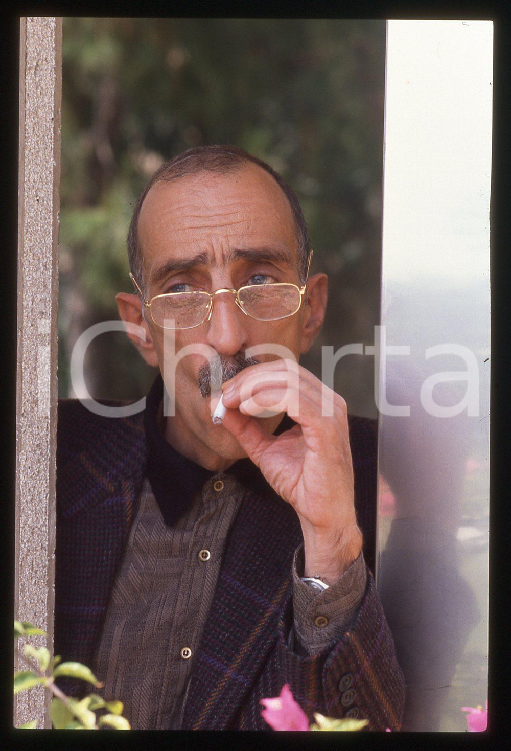 35mm vintage slide* 1995 VENEZIA João César MONTEIRO ritratto con sigaretta (4)