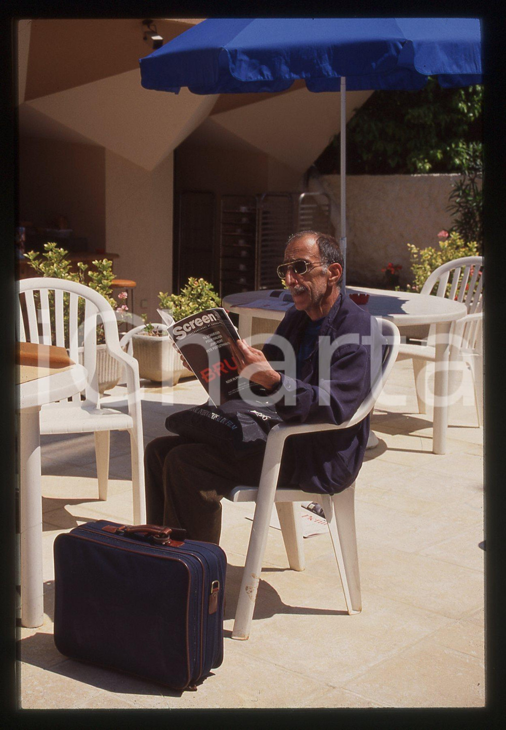 35mm vintage slide* 1999 Festival CANNES João César MONTEIRO Ritratto regista *2