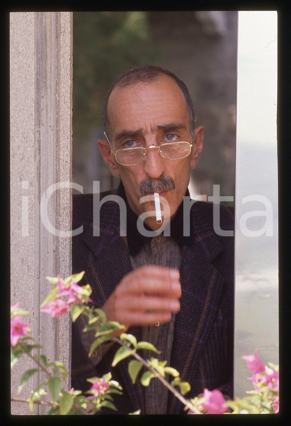 35mm vintage slide* 1995 VENEZIA João César MONTEIRO ritratto con sigaretta (9)