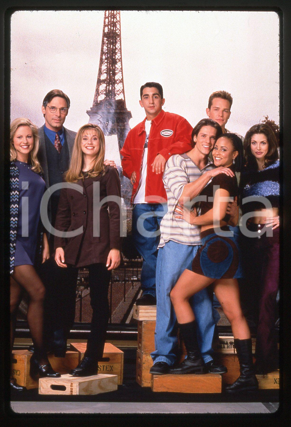 35mm vintage slide* 1997 USA HIGH Marquita TERRY Kristen MILLER e il cast 