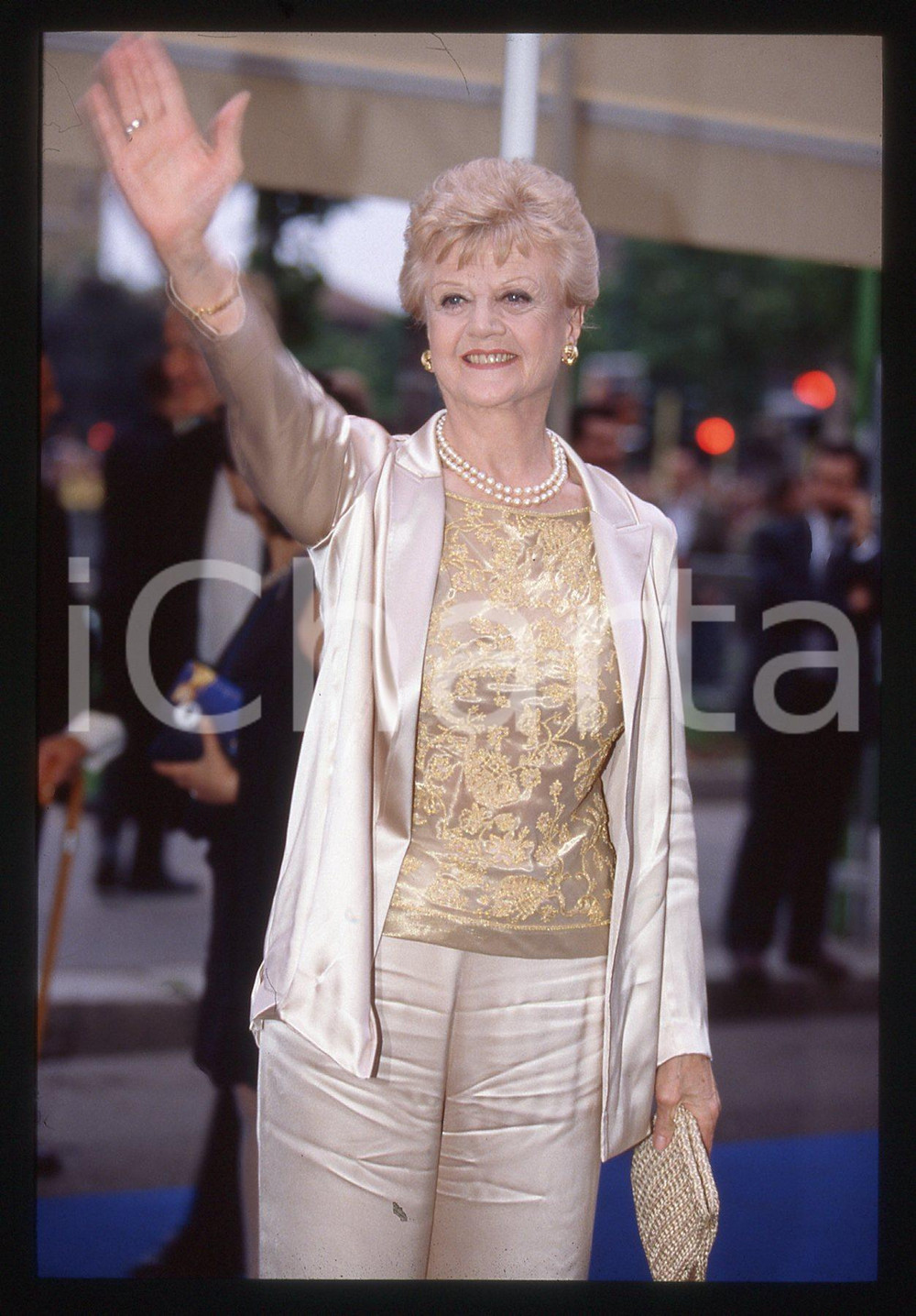 35mm vintage slide* 1999 MILANO Angela LANSBURY alla NOTTE dei TELEGATTI (6)