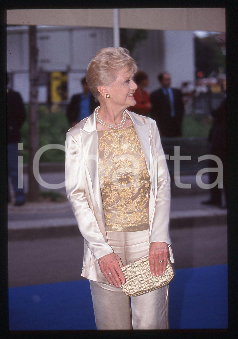 35mm vintage slide* 1999 MILANO Angela LANSBURY alla NOTTE dei TELEGATTI (8)