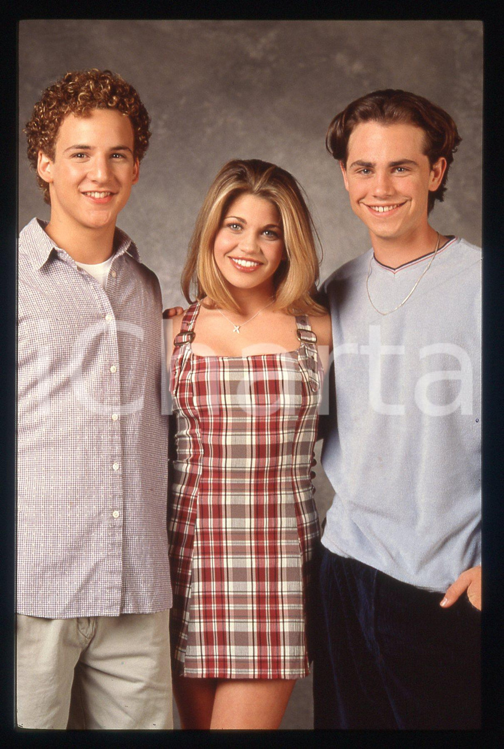 35mm vintage slide* 1993 BOY MEETS WORLD Ben SAVAGE Danielle FISHEL Rider STRONG