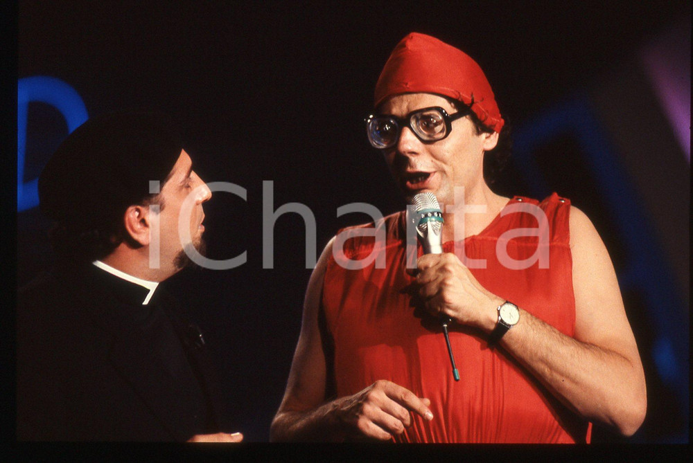 35mm vintage slide* 1990ca Roberto MALANDRINO e Paolo Maria VERONICA - Sketch