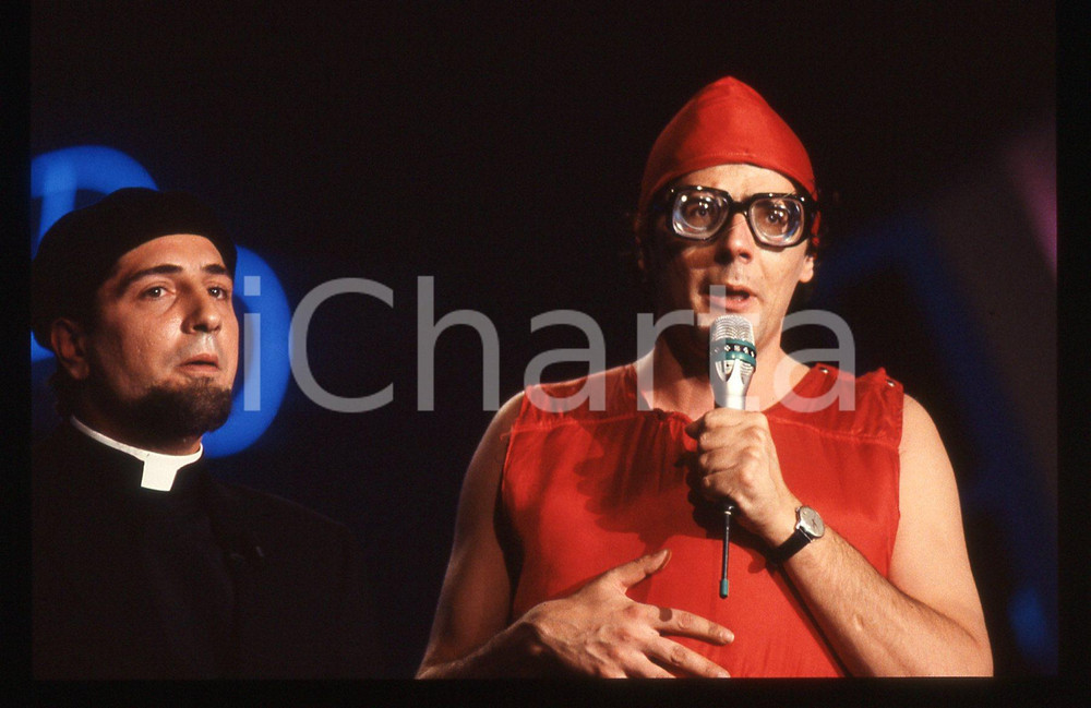 35mm vintage slide* 1990ca Roberto MALANDRINO e Paolo Maria VERONICA - Sketch *4