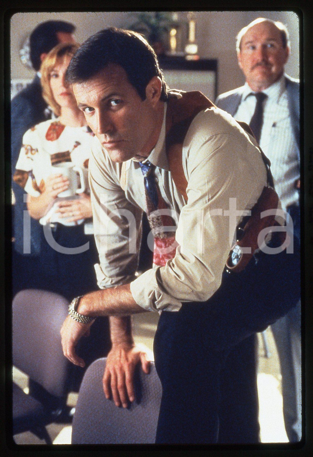 35mm vintage slide* 1997 NIGHT MAN Michael WOODS nella serie televisiva