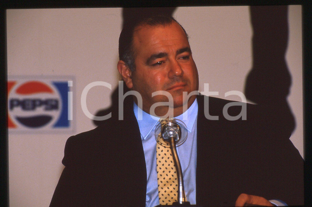 35mm vintage slide* 1985ca MUSICA Frank DILEO Ritratto produttore a evento PEPSI