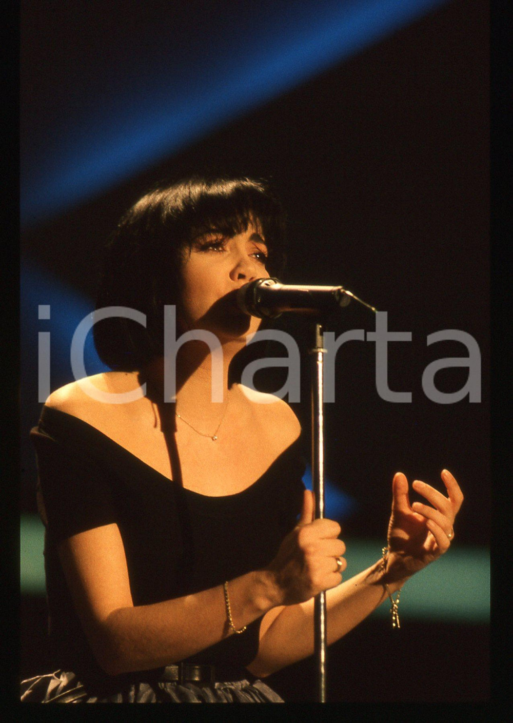 35mm vintage slide* 1988 FESTIVAL di SANREMO Marina FIORDALISO canta PER NOI