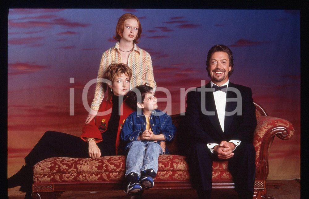 35mm vintage slide* 1997 OVER THE TOP Tim CURRY e Annie POTTS nella serie tv