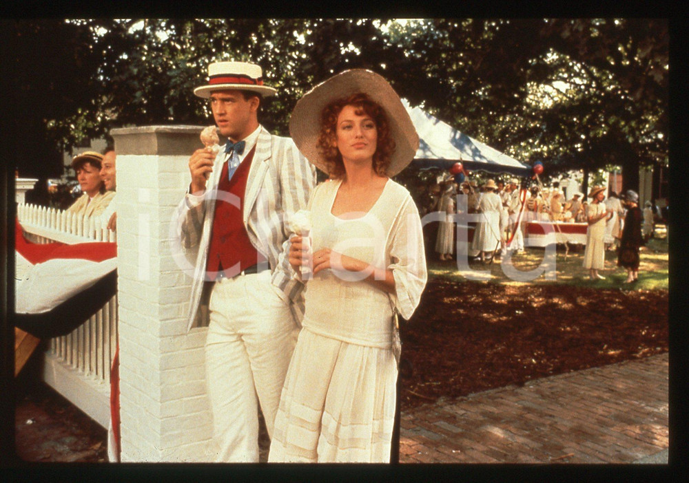 35mm vintage slide* 1988 MR. NORTH Anthony EDWARDS e Virginia MADSEN - Scena