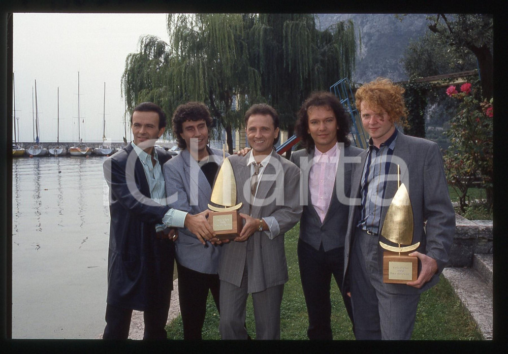 35mm vintage slide* 1986 RIVA DEL GARDA Mick HUCKNALL dei SIMPLY RED con I POOH