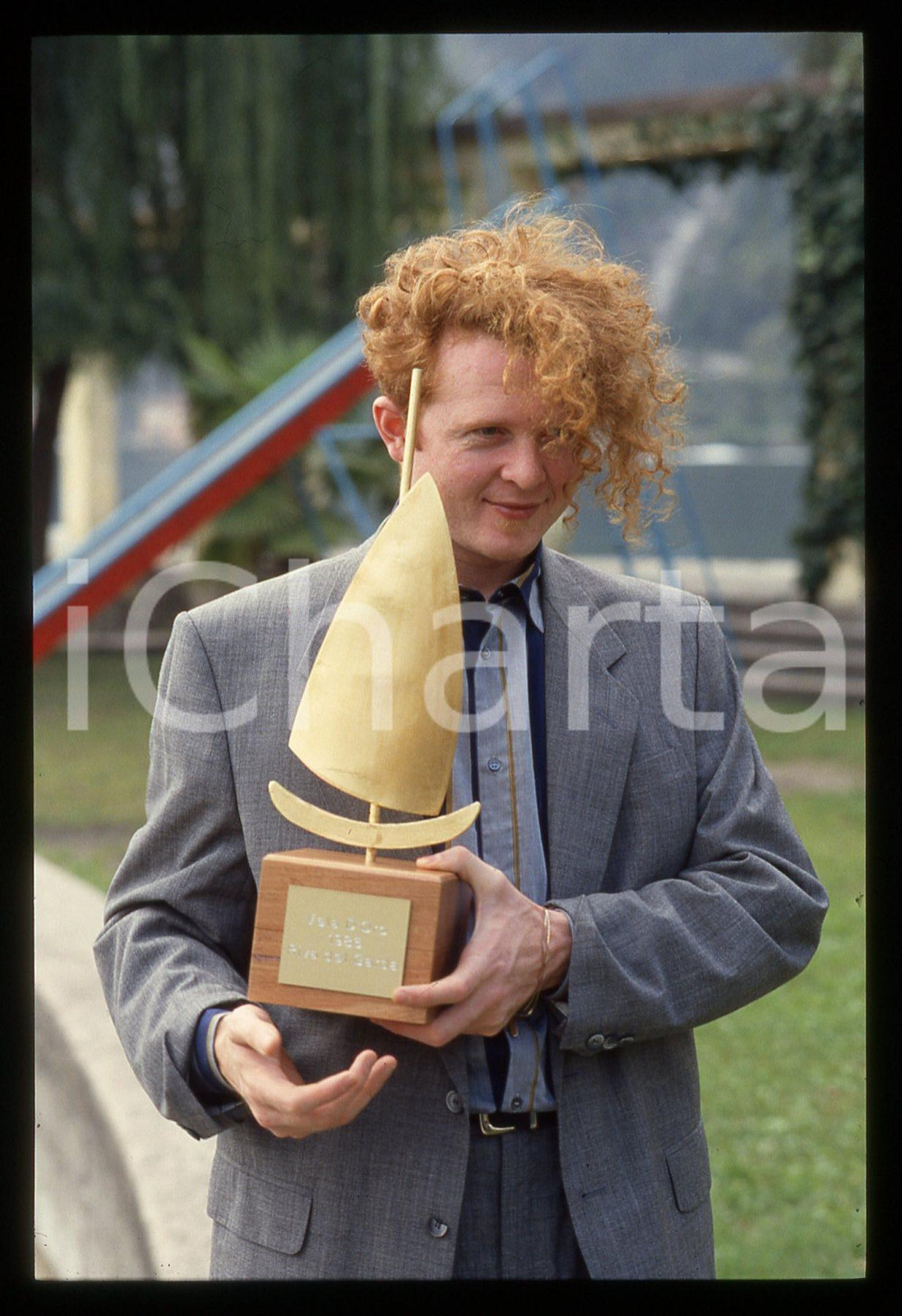 35mm vintage slide* 1986 RIVA DEL GARDA Mick HUCKNALL SIMPLY RED e VELA D'ORO *3