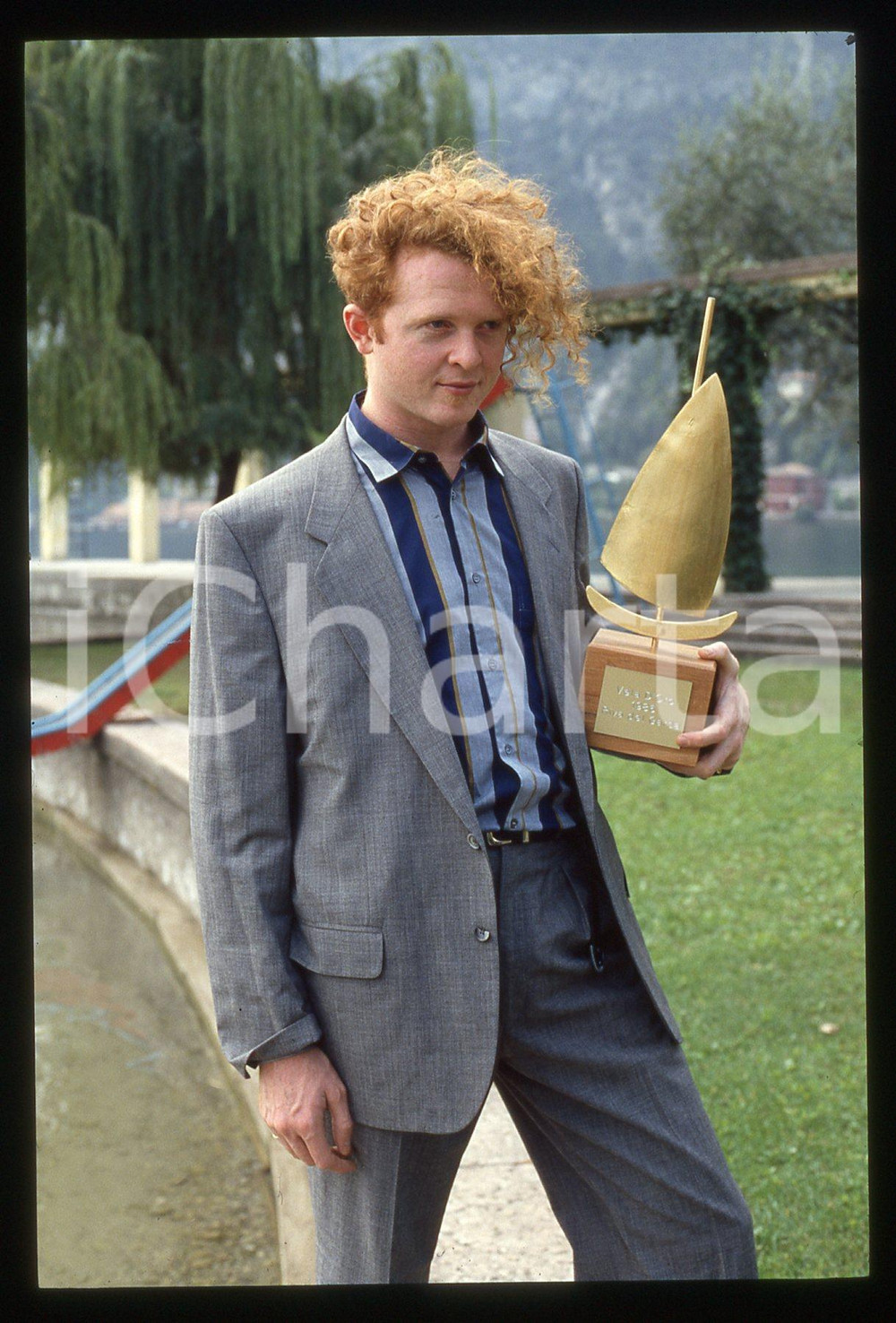 35mm vintage slide* 1986 RIVA DEL GARDA Mick HUCKNALL SIMPLY RED e VELA D'ORO *4