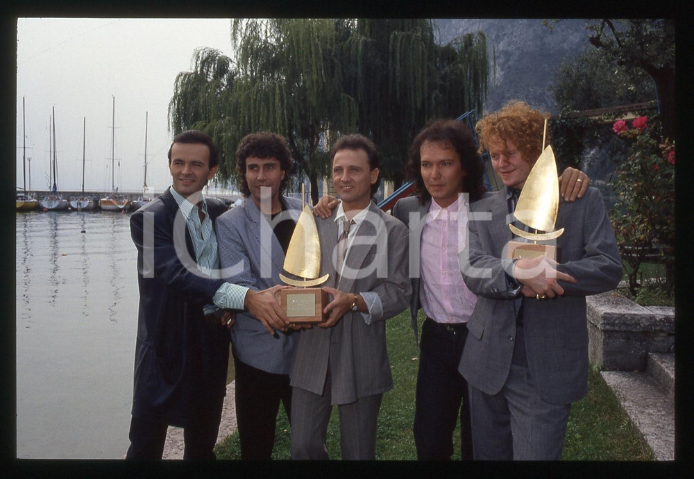 35mm vintage slide* 1986 RIVA DEL GARDA Mick HUCKNALL dei SIMPLY RED e I POOH *3