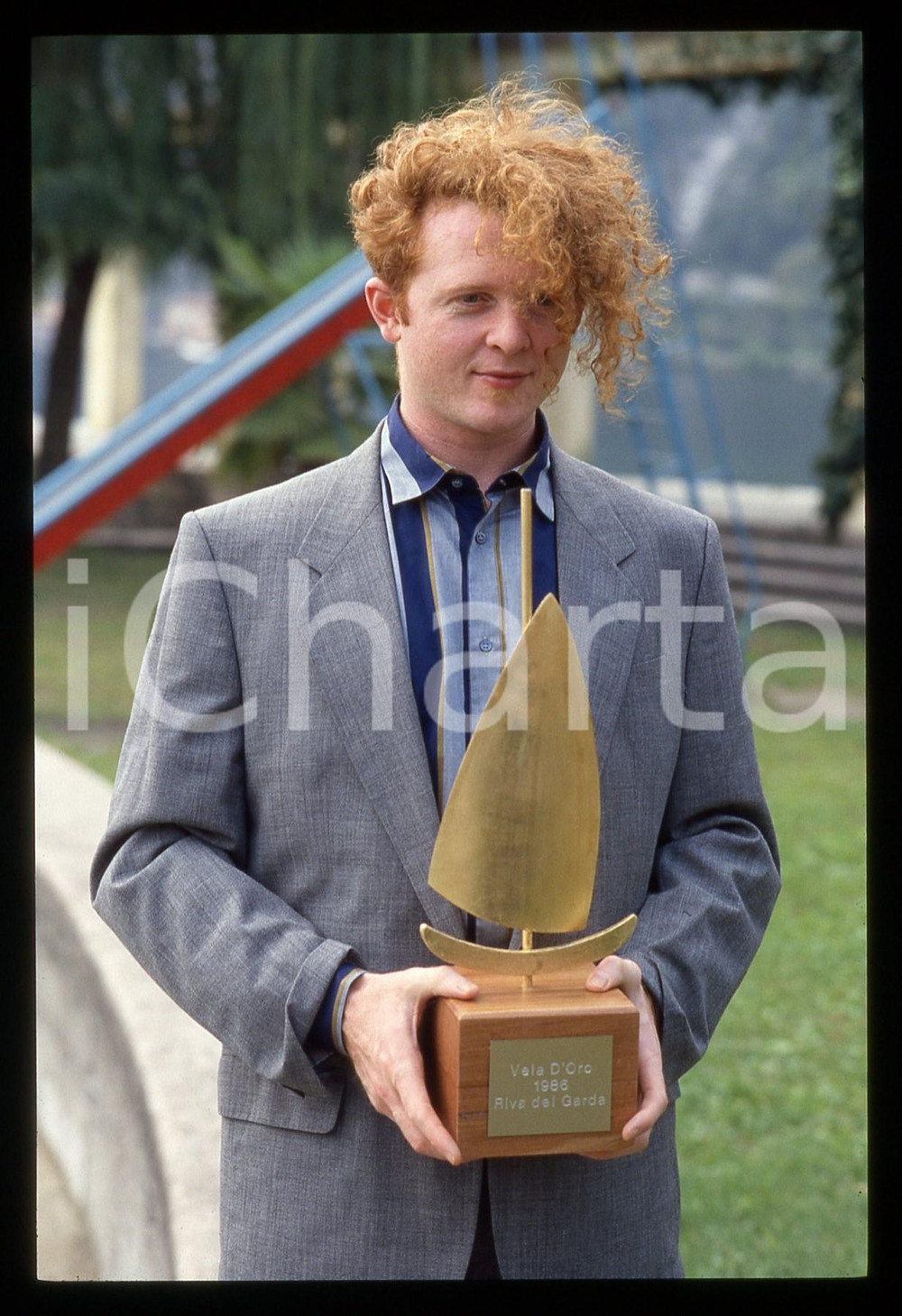 35mm vintage slide* 1986 RIVA DEL GARDA Mick HUCKNALL SIMPLY RED e VELA D'ORO *5