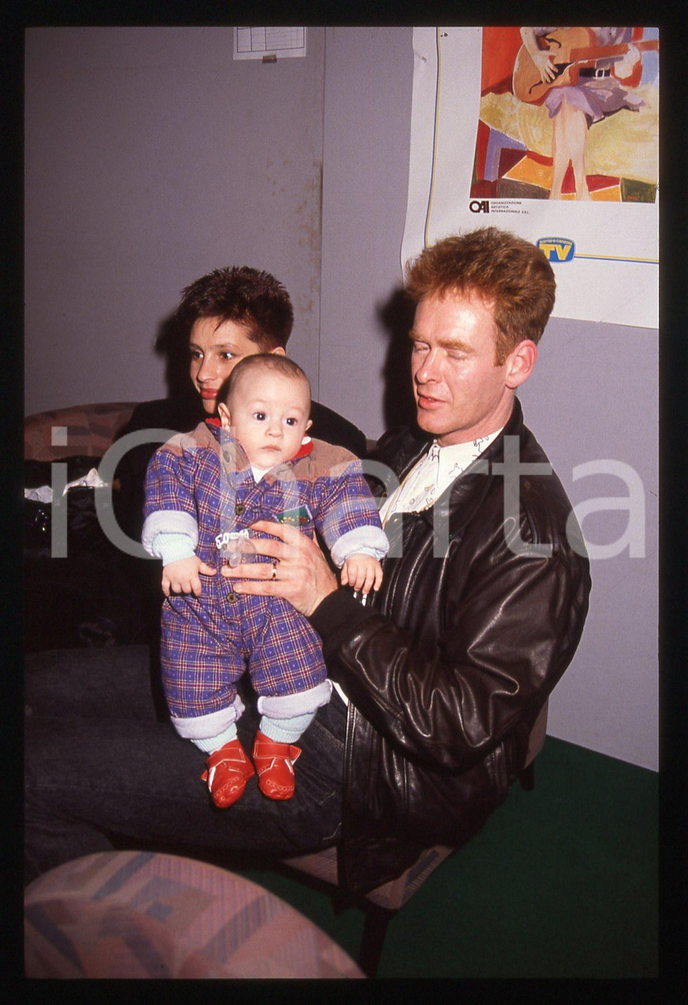 35mm vintage slide* 1985ca MUSICA Tony BOWERS SIMPLY RED - TV Sorrisi e Canzoni