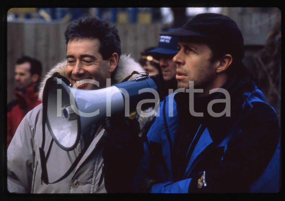 35mm vintage slide* 1998 THE MIGHTY Peter CHELSOM Il regista sul set del film