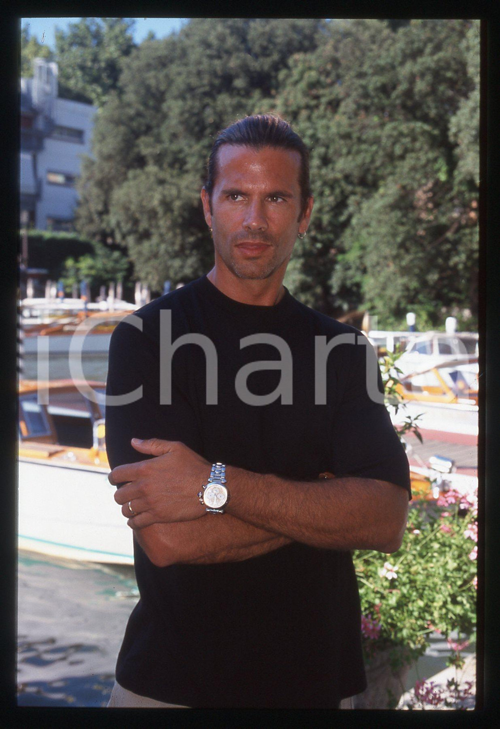 35mm vintage slide* 2000 VENEZIA Lorenzo LAMAS Ritratto dell'attore 1