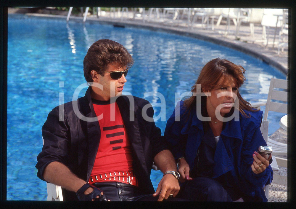 35mm vintage slide* 1985ca CINEMA Lorenzo LAMAS Michele Cathy SMITH Ritratto (2)