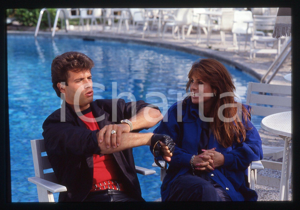 35mm vintage slide* 1985ca CINEMA Lorenzo LAMAS Michele Cathy SMITH Ritratto (3)