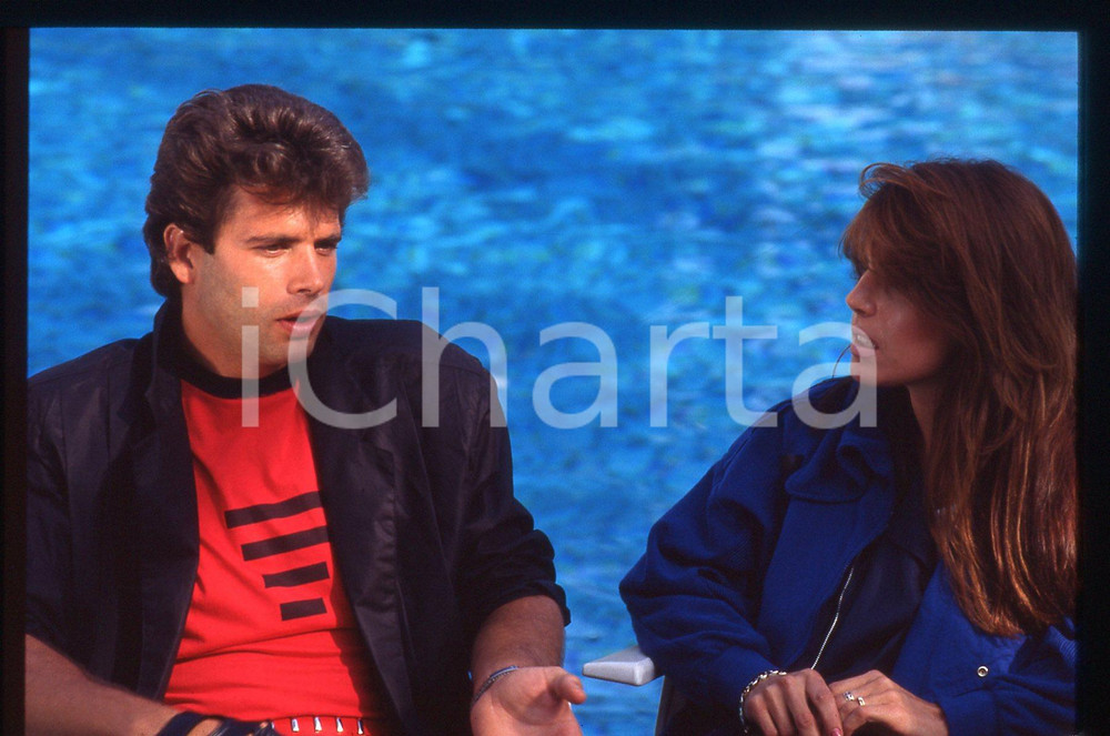 35mm vintage slide* 1985ca CINEMA Lorenzo LAMAS Michele Cathy SMITH Ritratto (4)