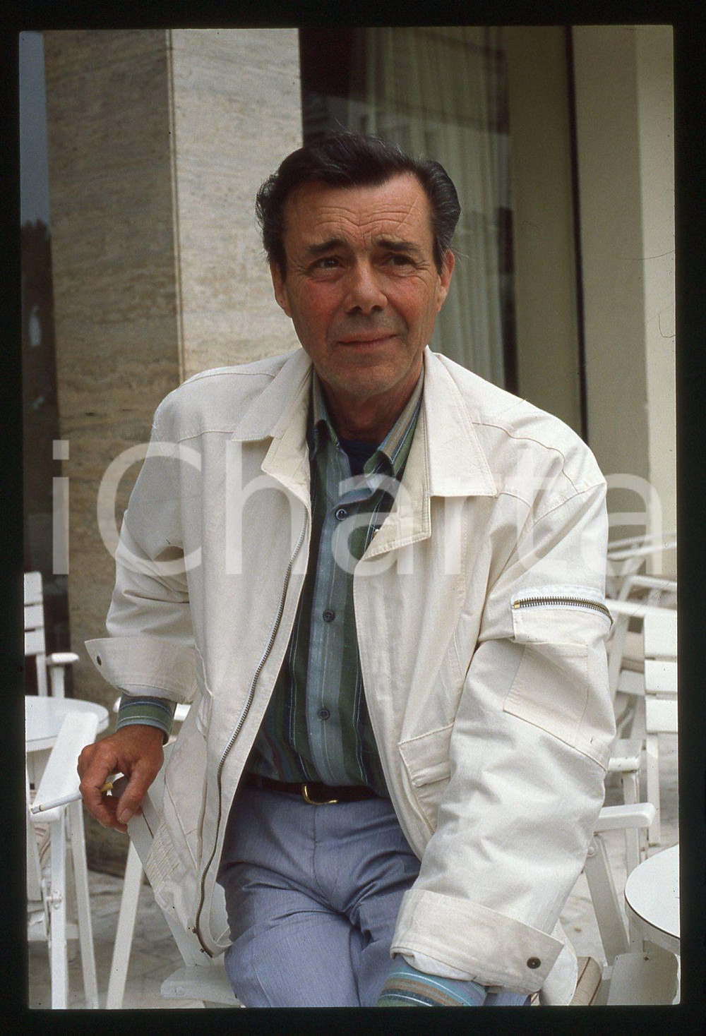 35mm vintage slide* 1984 CANNES Dirk BOGARDE Presidente Giuria del Festival (3)