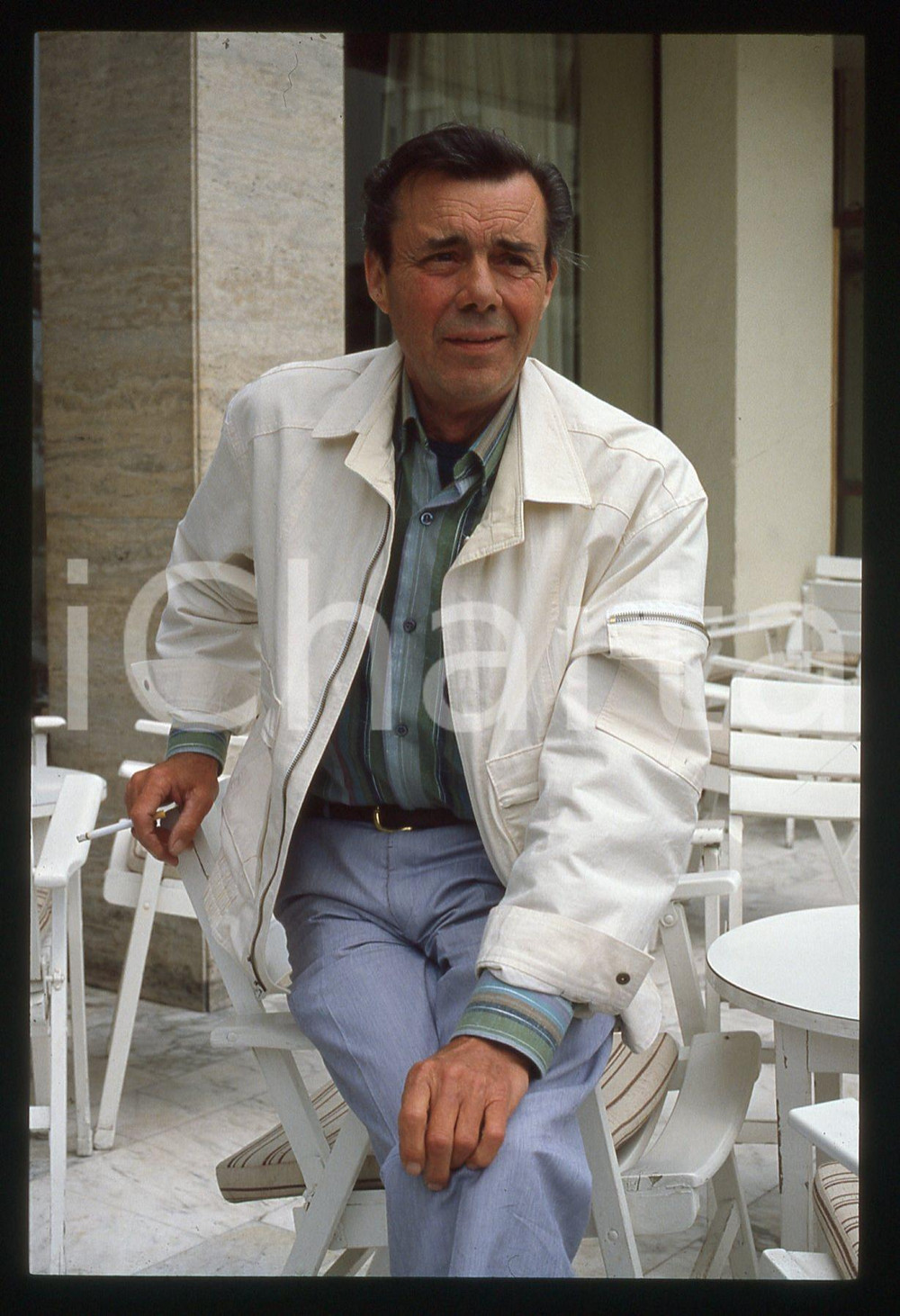 35mm vintage slide* 1984 CANNES Dirk BOGARDE Presidente Giuria del Festival (7)