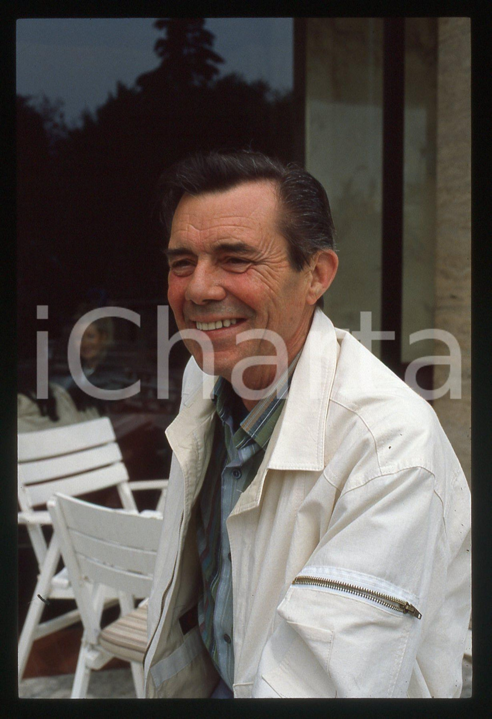 35mm vintage slide* 1984 CANNES Dirk BOGARDE Presidente Giuria del Festival (9)