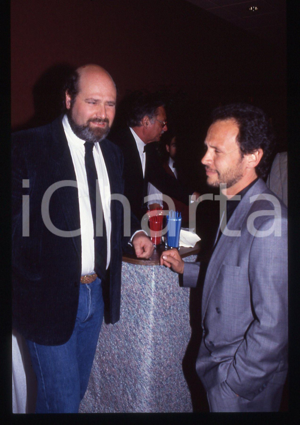 35mm vintage slide* 1988 ATLANTIC CITY Billy CRYSTAL Rob REINER Ritratto 