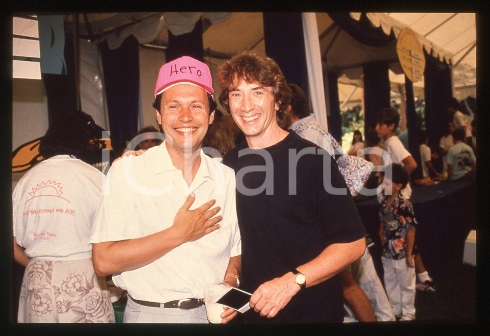35mm vintage slide* 1990ca CINEMA Billy CRYSTAL e Martin SHORT Ritratto attori