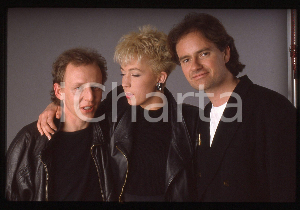 35mm vintage slide* 1985ca VIDEOMUSIC Clive Malcolm GRIFFITHS e Elisa Jane SATTA