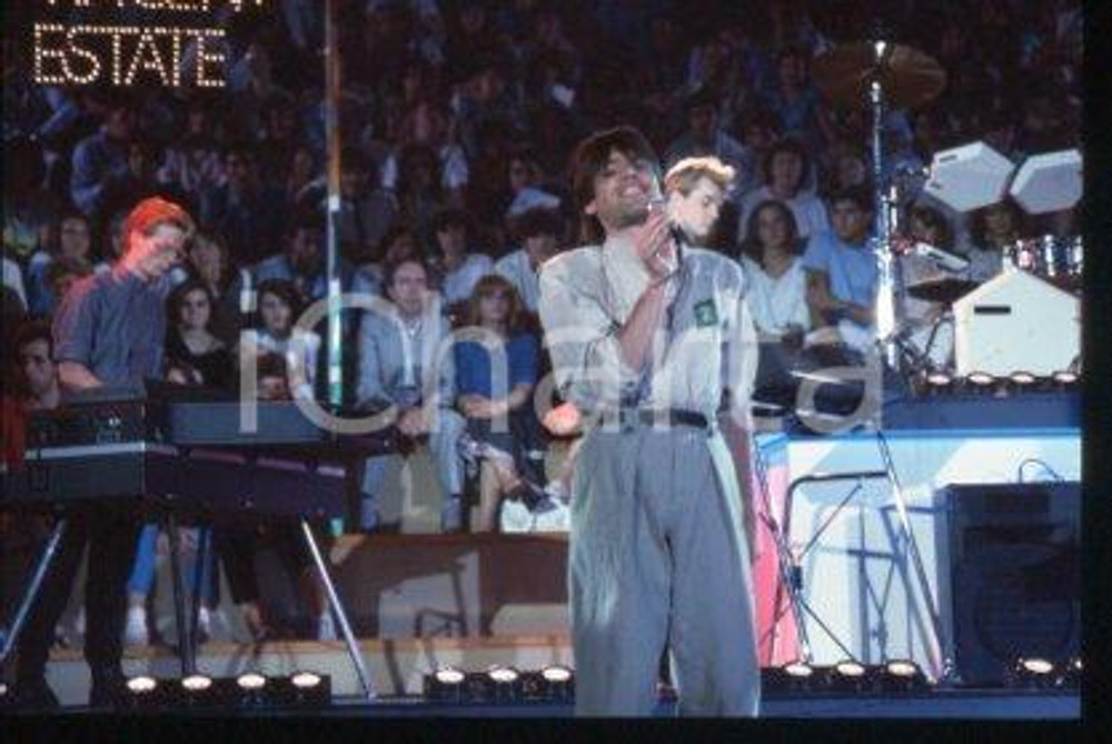 ALPHAVILLE - HIT PARADE ITALY German synth-pop band 1984 * 35mm vintage slide 19