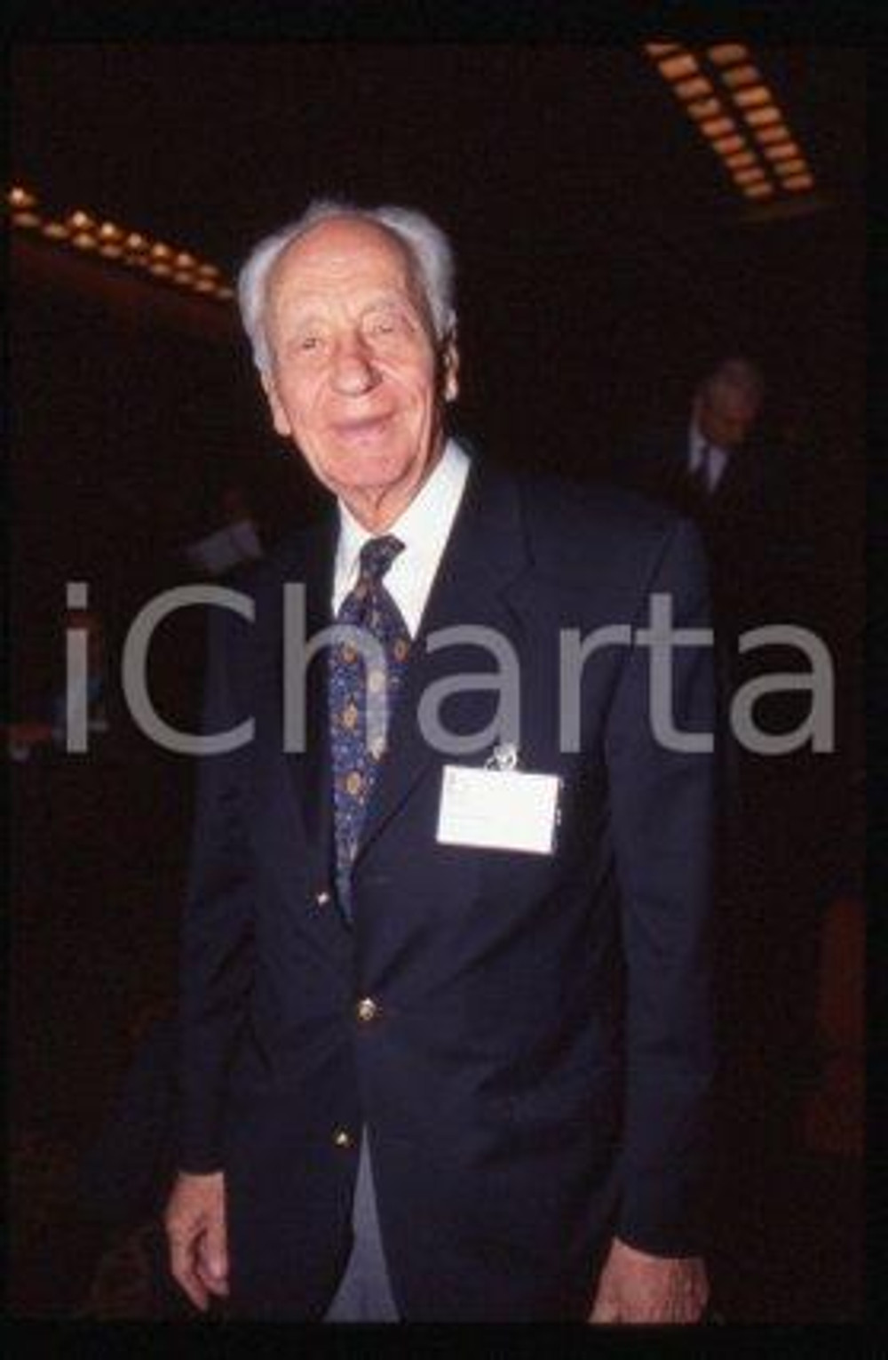 Jean DAUSSET - MILAN French immunologist Portrait 1994 ca * 35mm vintage slide 5