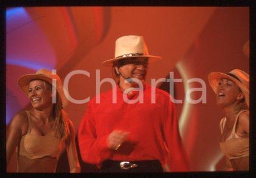 Trini LOPEZ - TV SHOW ITALY American singer 1999 ca * 35 mm vintage slide 4