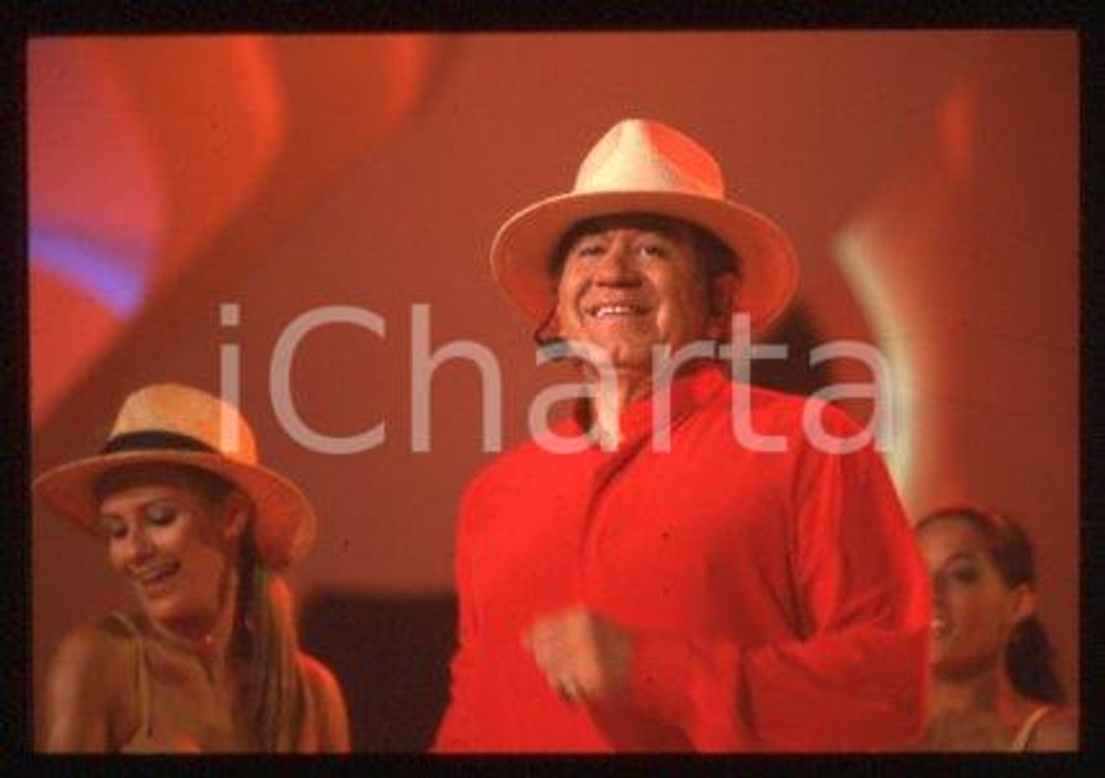 Trini LOPEZ - TV SHOW ITALY American singer 1999 ca * 35 mm vintage slide 13