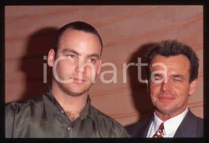 Eric DA RE & Ray WISE - MILAN TWIN PEAKS Actors 1991 * 35 mm vintage slide 8