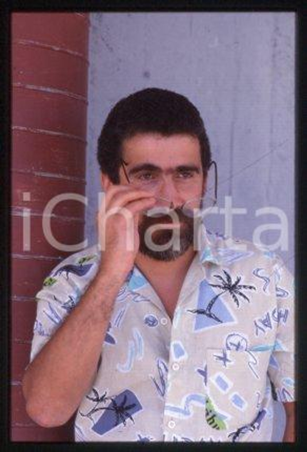 Stefano ROSSO - ROMA Ritratto dello scrittore 1985 ca * 35 mm vintage slide 2
