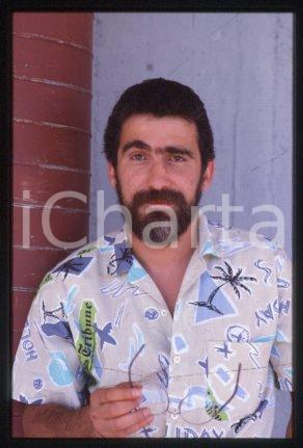 Stefano ROSSO - ROMA Ritratto dello scrittore 1985 ca * 35 mm vintage slide 3