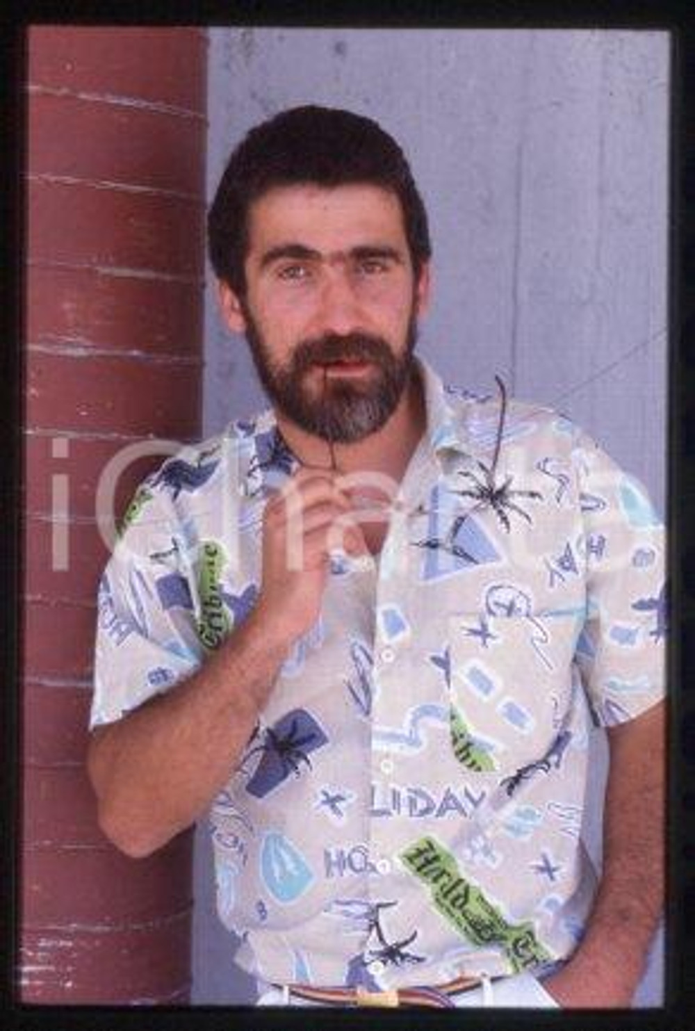 Stefano ROSSO - ROMA Ritratto dello scrittore 1985 ca * 35 mm vintage slide 6