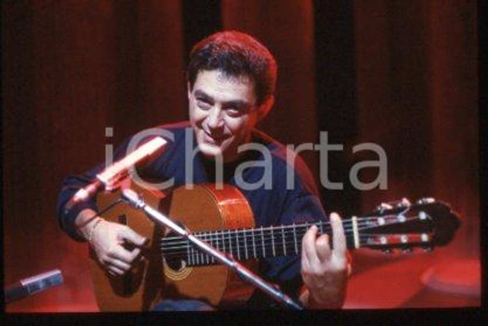 Franco VISENTIN ITALY Portrait of musical artist 1980 ca * 35 mm vintage slide 4