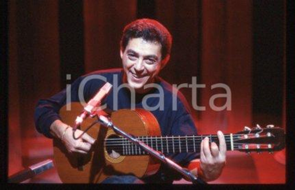 Franco VISENTIN ITALY Portrait of musical artist 1980 ca * 35 mm vintage slide 5
