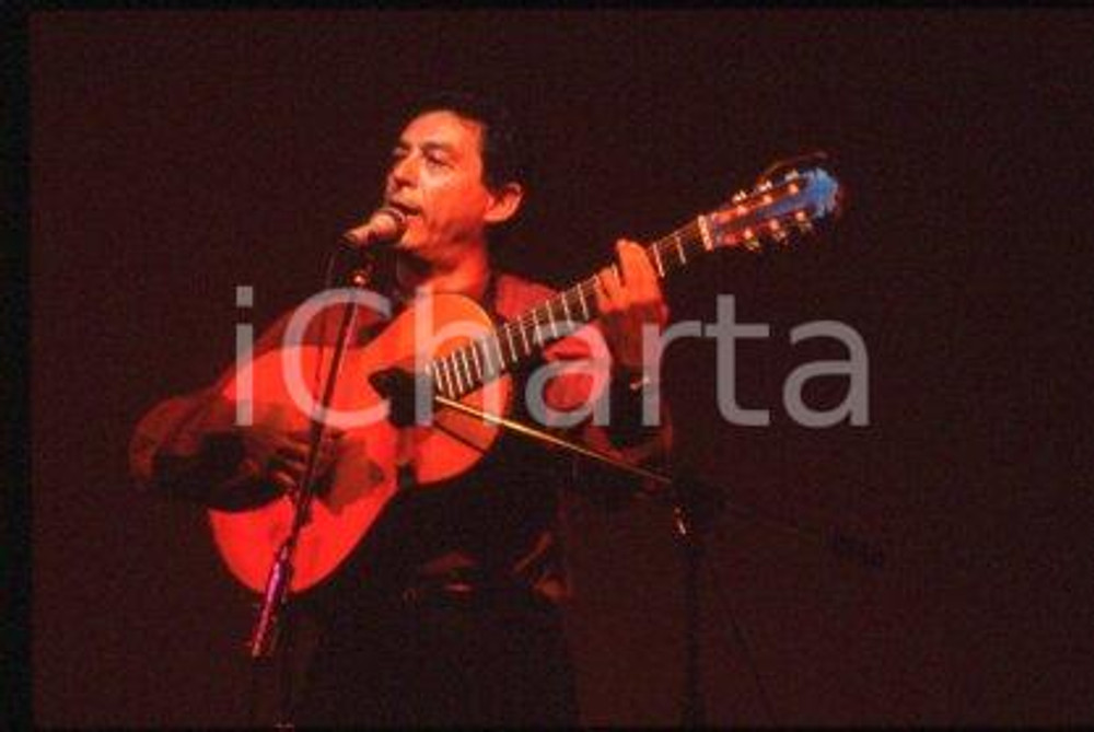 Franco VISENTIN ITALY Portrait of musical artist 1990 ca * 35 mm vintage slide 9