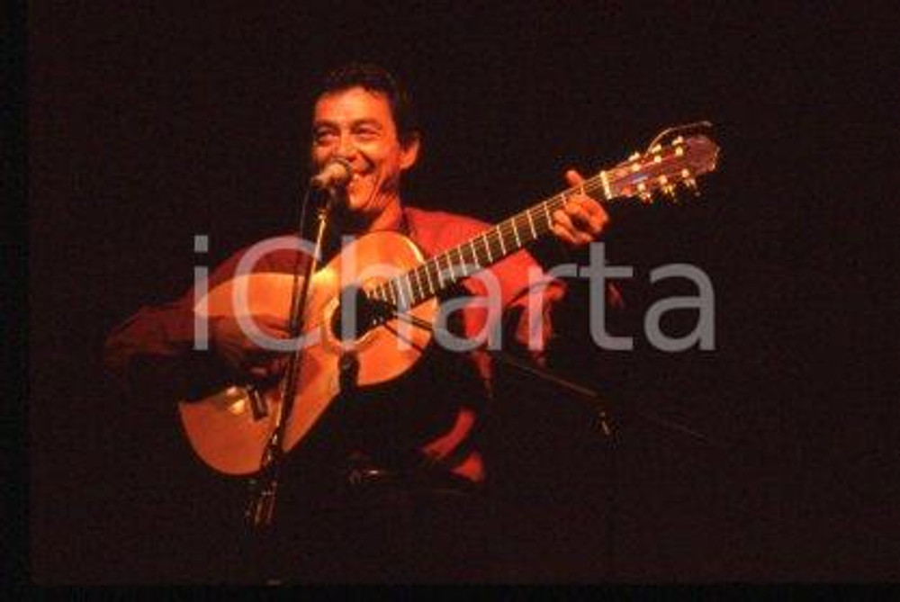Franco VISENTIN ITALY Portrait of musical artist 1990 ca * 35mm vintage slide 11