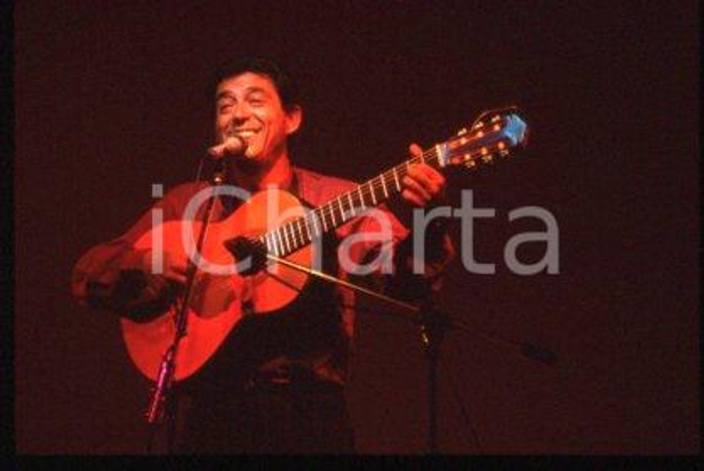 Franco VISENTIN ITALY Portrait of musical artist 1990 ca * 35mm vintage slide 16