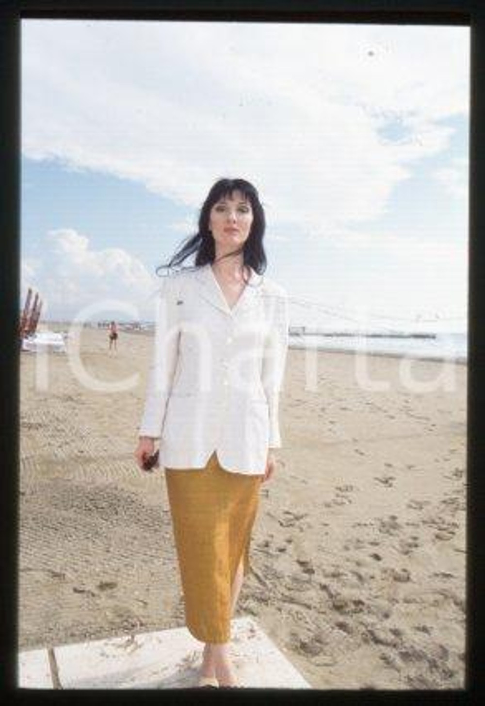 Olimpia CARLISI - VENICE Italian film actress 1990 ca * 35 mm vintage slide 17