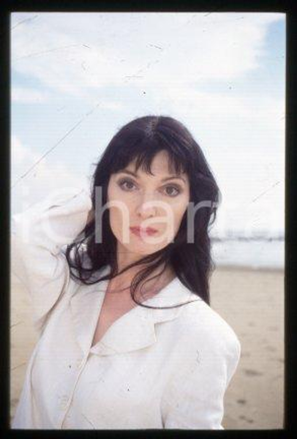 Olimpia CARLISI - VENICE Italian film actress 1990 ca * 35 mm vintage slide 20