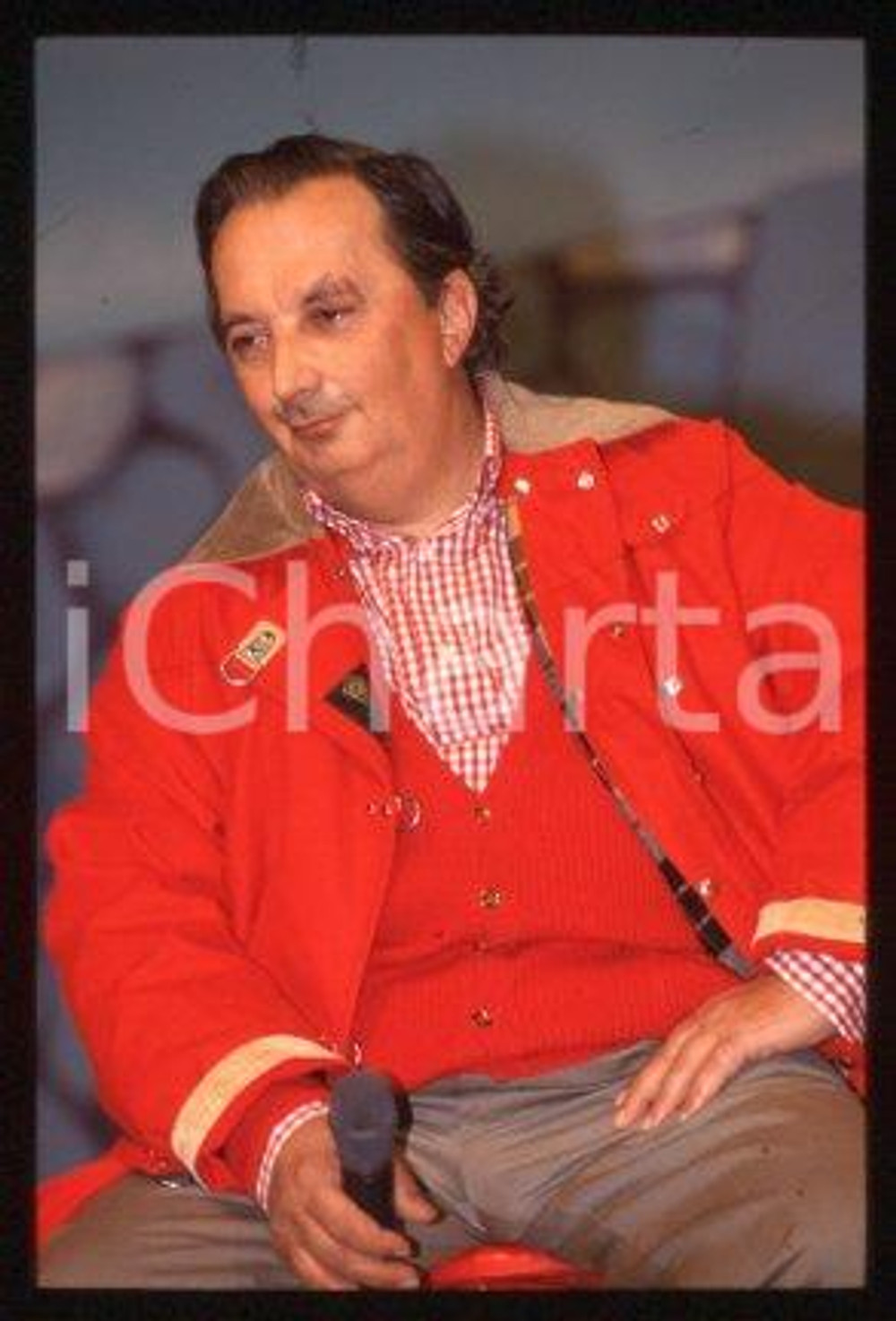 Beppe RECCHIA ITALY Television director Portrait 1990 ca * 35 mm vintage slide 2